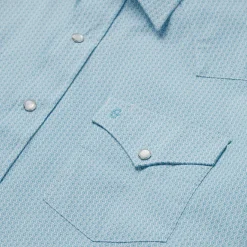 Stetson Geo Western Shirt Blue