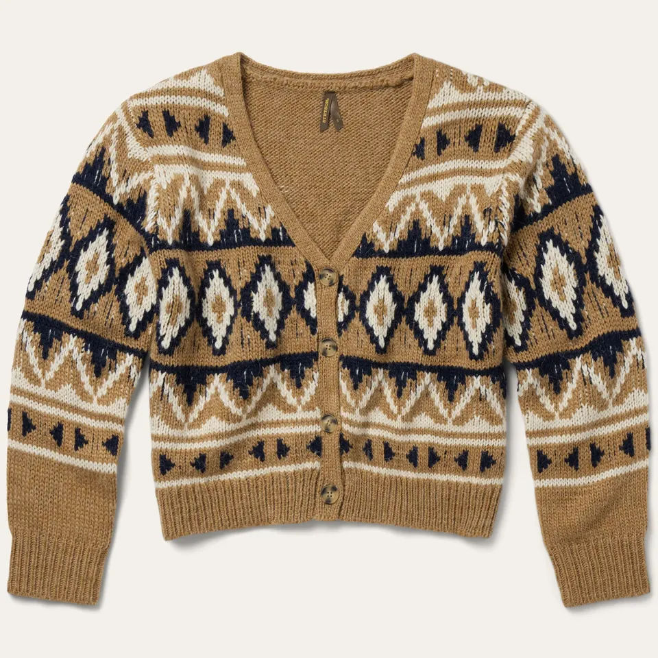 Hot Stetson Gold Aztec Cardigan Yellow