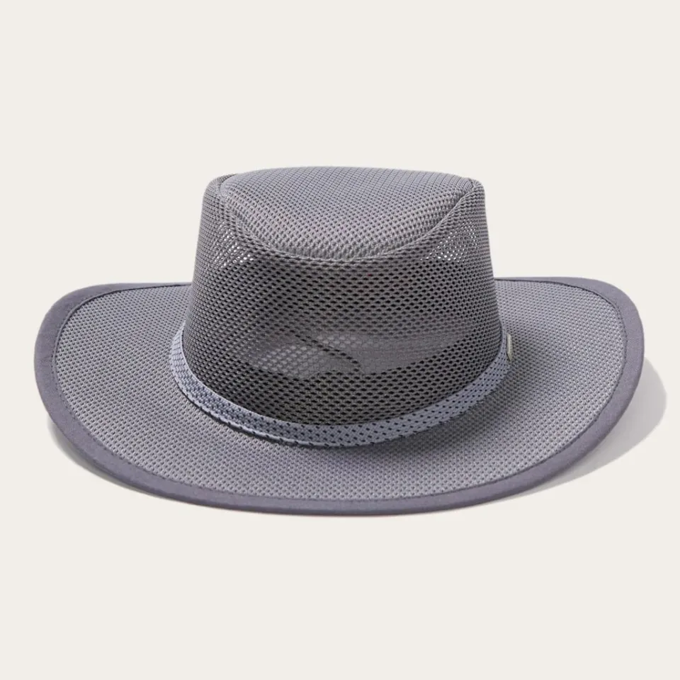 Online Stetson Grand Canyon Mesh Safari Hat Charcoal