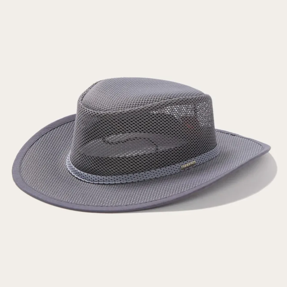 Online Stetson Grand Canyon Mesh Safari Hat Charcoal