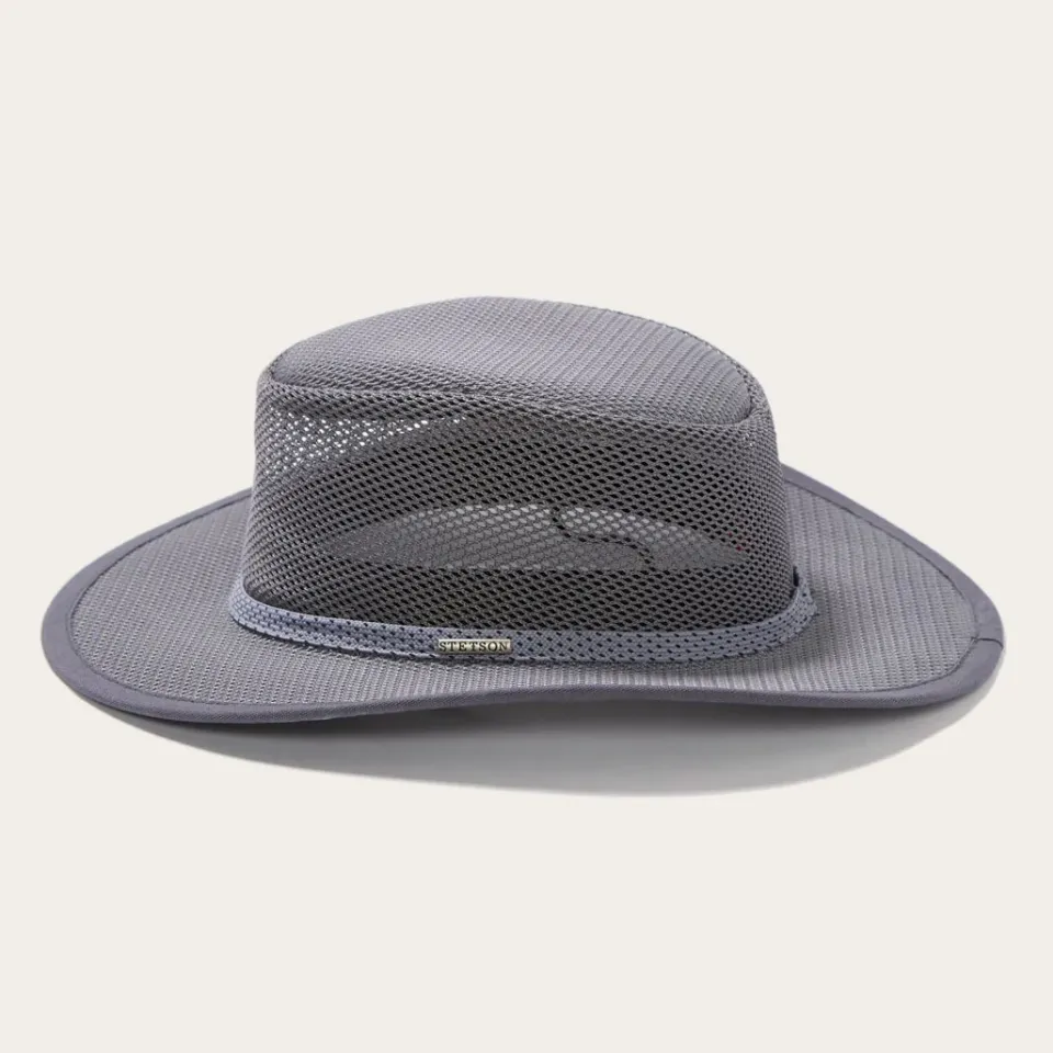 Online Stetson Grand Canyon Mesh Safari Hat Charcoal