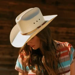Sale Stetson Grant 10X Straw Cowboy Hat Natural