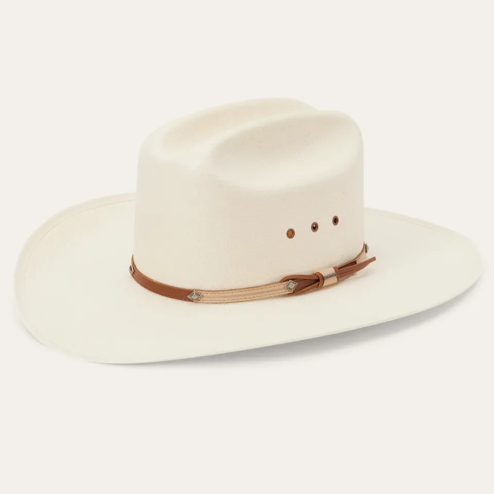 Sale Stetson Grant 10X Straw Cowboy Hat Natural