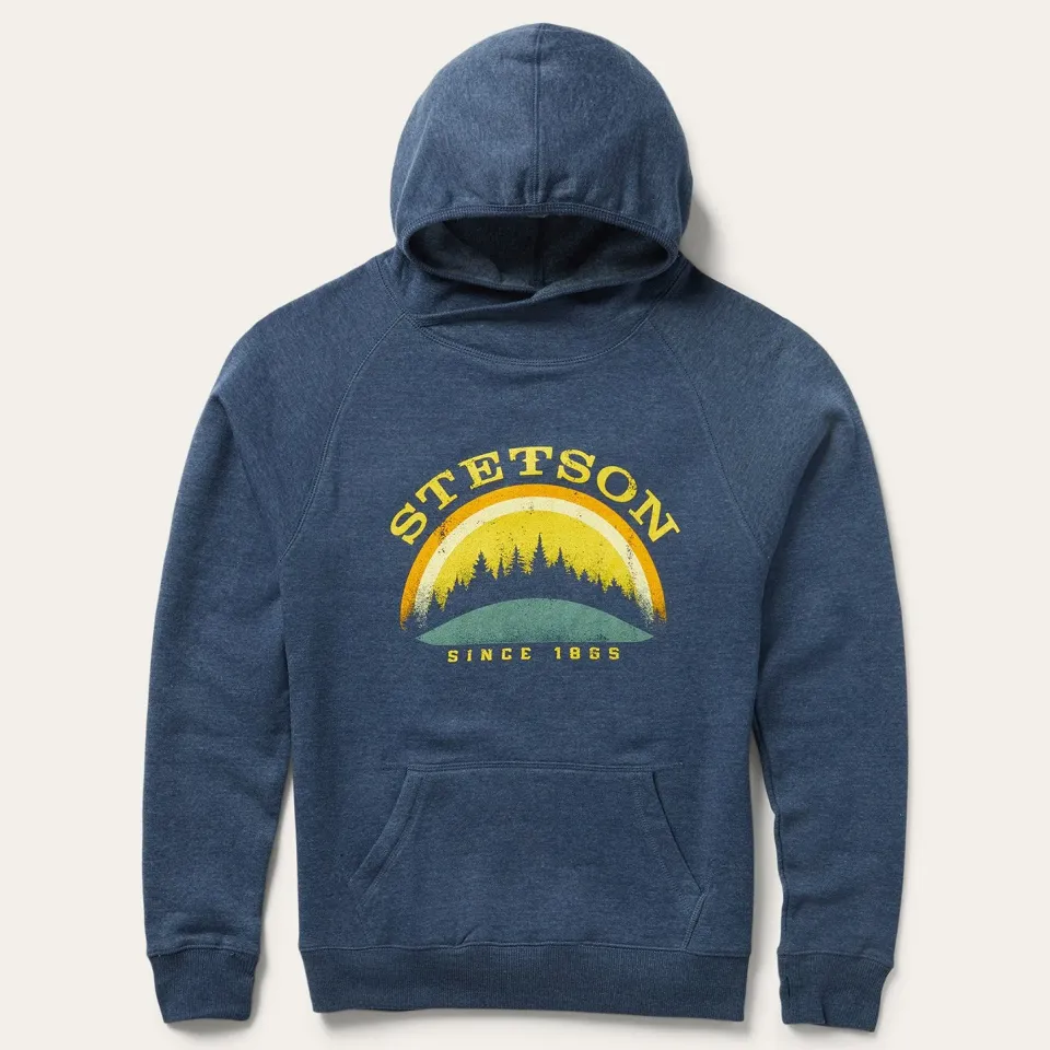 Stetson Great Outdoors Hooded Sweatshirt Blue