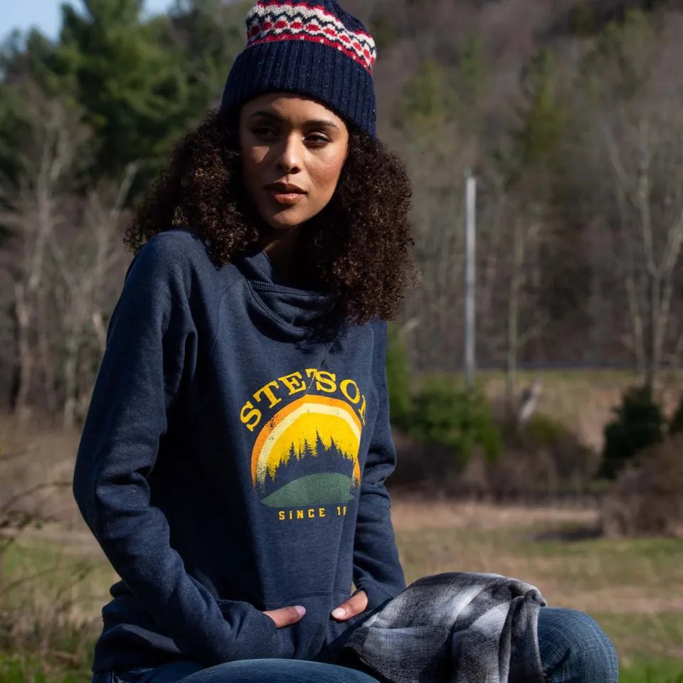 Stetson Great Outdoors Hooded Sweatshirt Blue