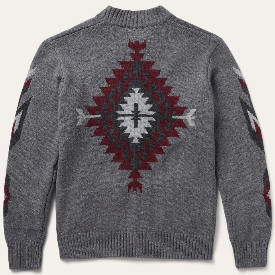 Stetson Aztec Cardigan Grey