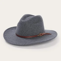 New Stetson Grey Bull Outdoor Hat Grey Mix