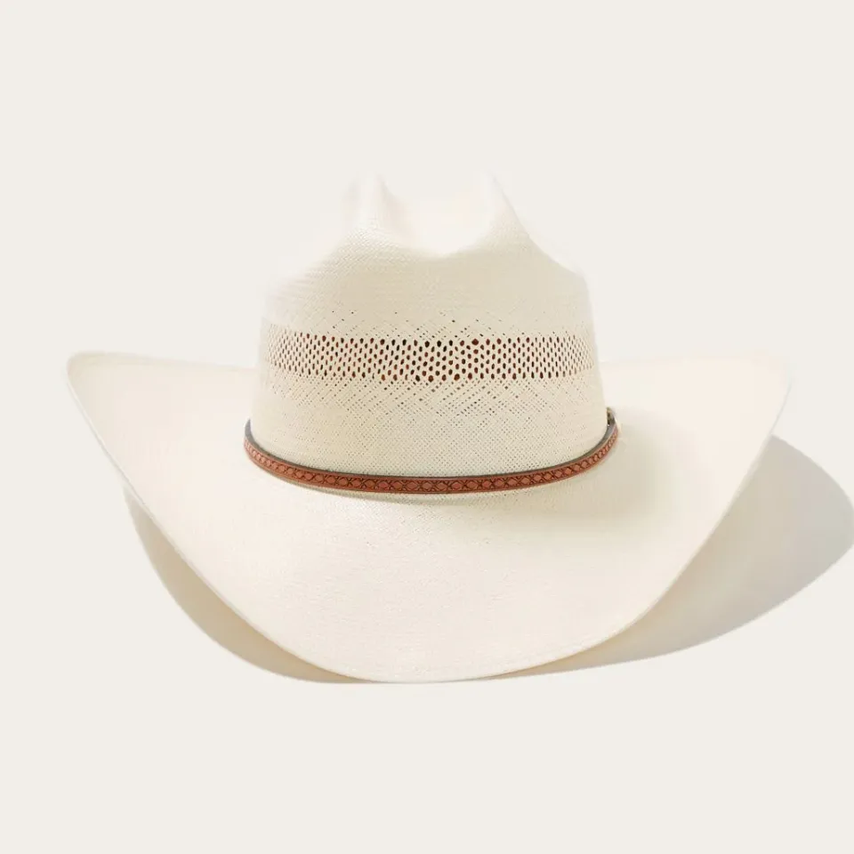 Hot Stetson Griffin 100X Straw Cowboy Hat Natural