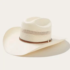 Sale Stetson Griffin 100X Straw Cowboy Hat Natural
