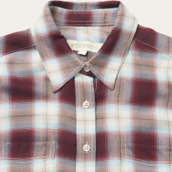 Online Stetson Harvest Plaid Blouse Brown