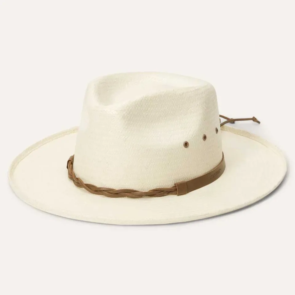 Online Stetson Helena Straw Fedora Natural