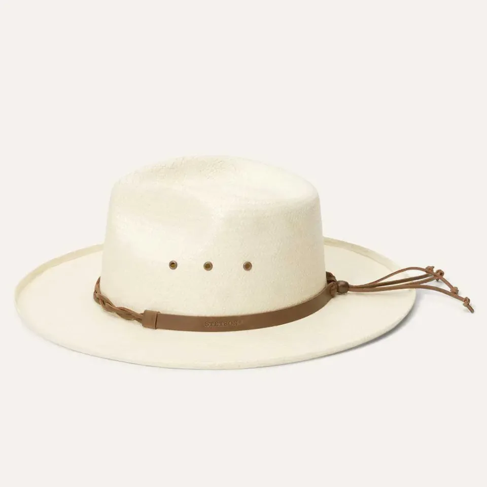 Best Stetson Helena Straw Fedora Natural