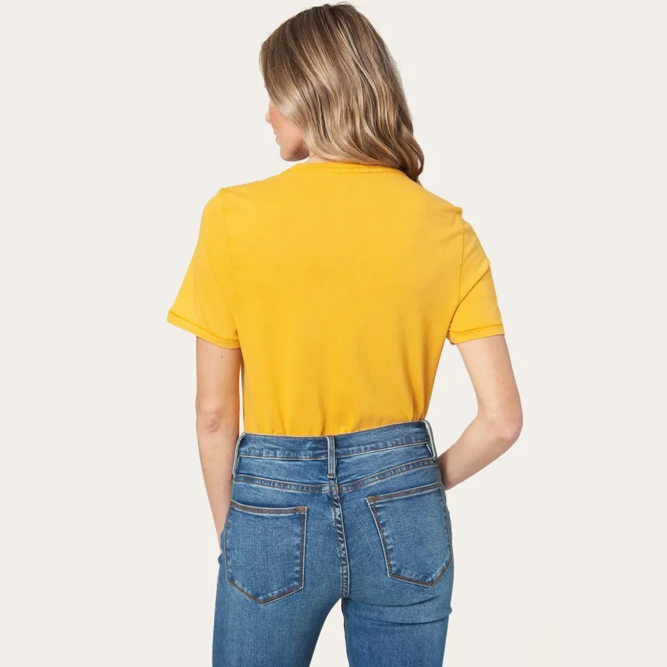 Outlet Stetson Hold Your Horses Graphic Tee Yellow