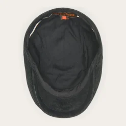 Outlet Stetson Hood Weathered Leather Ivy Cap Black