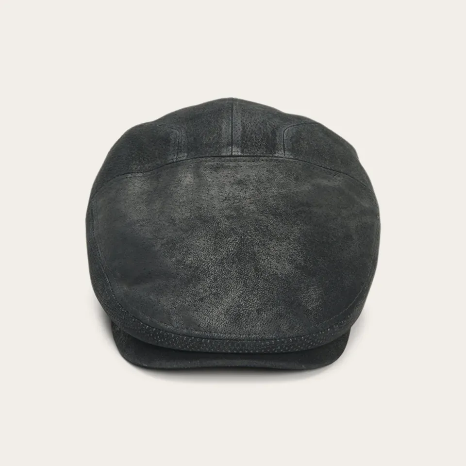 Clearance Stetson Hood Weathered Leather Ivy Cap Black