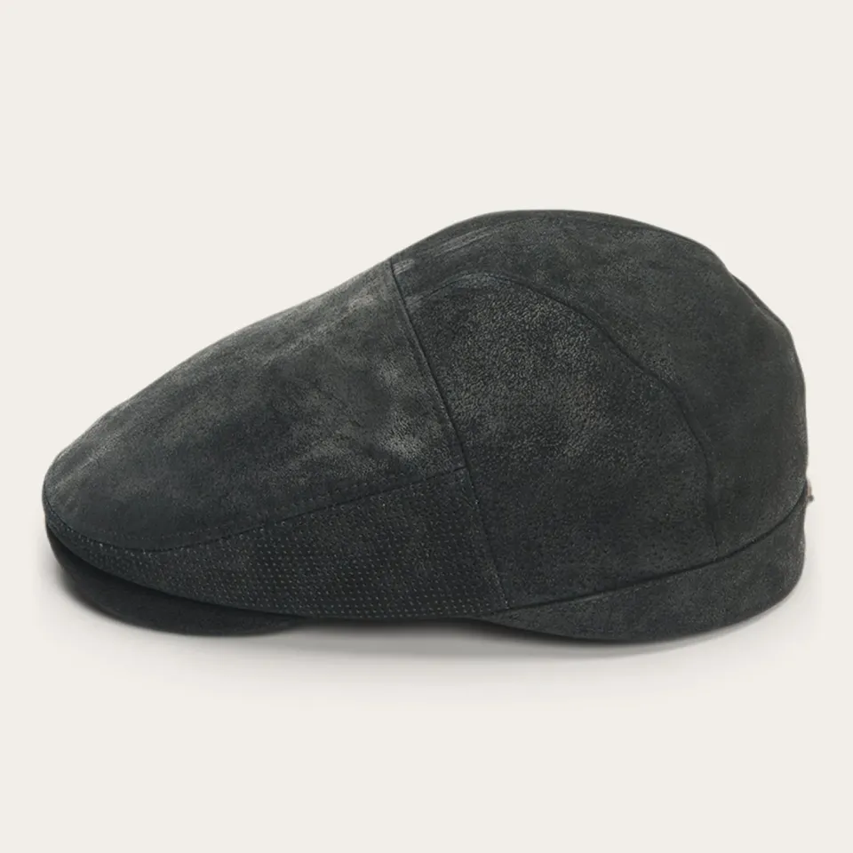 Clearance Stetson Hood Weathered Leather Ivy Cap Black