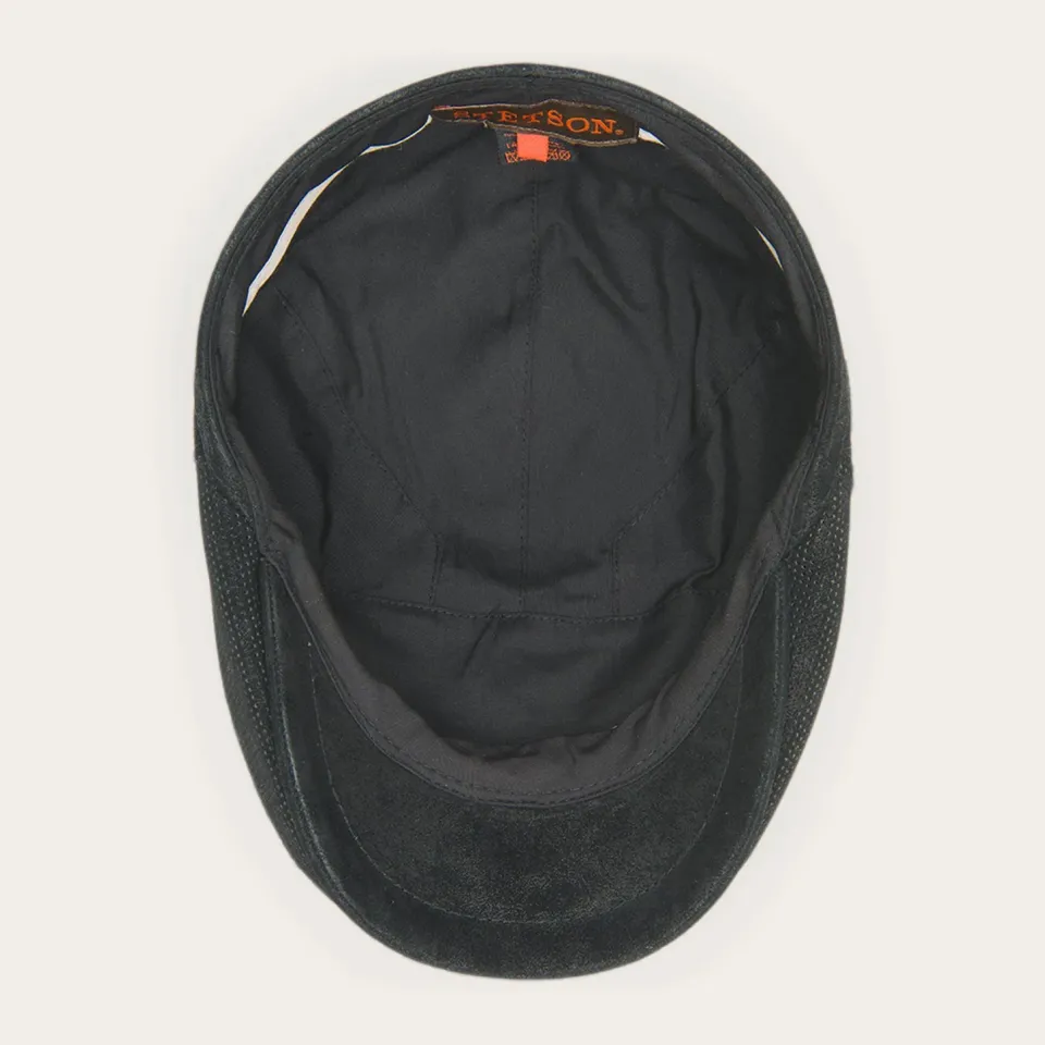 Clearance Stetson Hood Weathered Leather Ivy Cap Black
