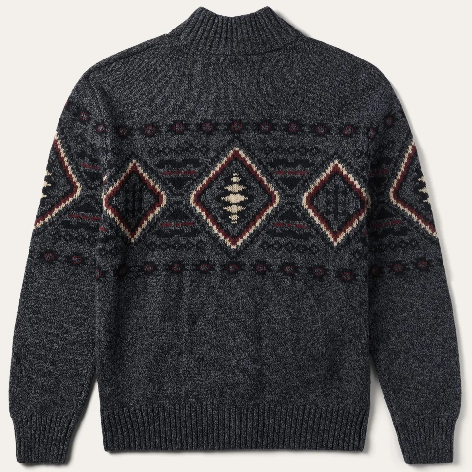 Best Stetson Horizontal Aztec Cardigan Grey