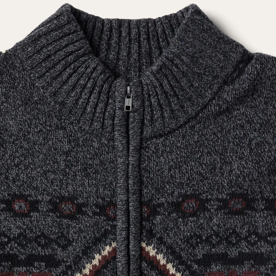 Best Stetson Horizontal Aztec Cardigan Grey