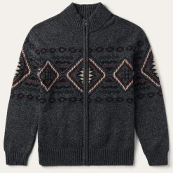 Hot Stetson Horizontal Aztec Cardigan Grey