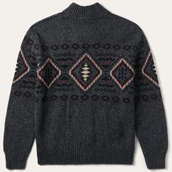 Hot Stetson Horizontal Aztec Cardigan Grey