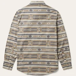 Discount Stetson Horizontal Aztec Print Western Shirt Brown