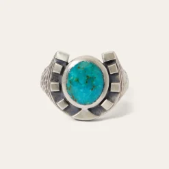 Best Stetson Horseshoe Ring with Turquoise