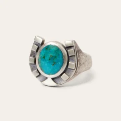 New Stetson Horseshoe Ring with Turquoise