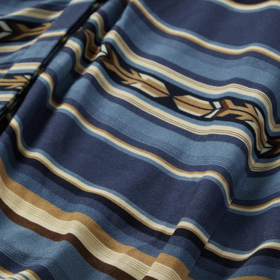 Stetson Indigo Serape Print Dress Blue