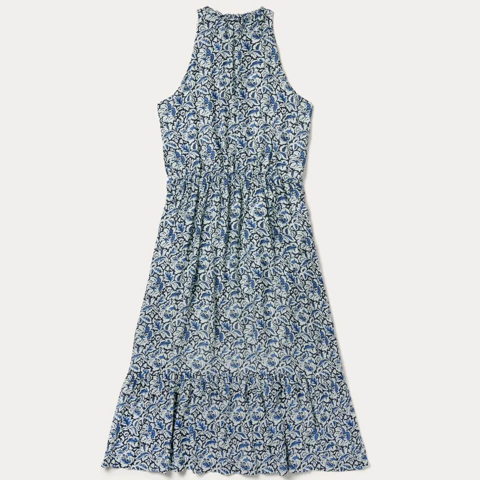 Discount Stetson Indigo Tapestry Print Prairie Dress Blue
