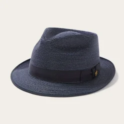 Discount Stetson Inwood Hemp Fedora Navy