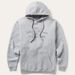 Hot Stetson John B. Co. Hooded Sweatshirt Grey