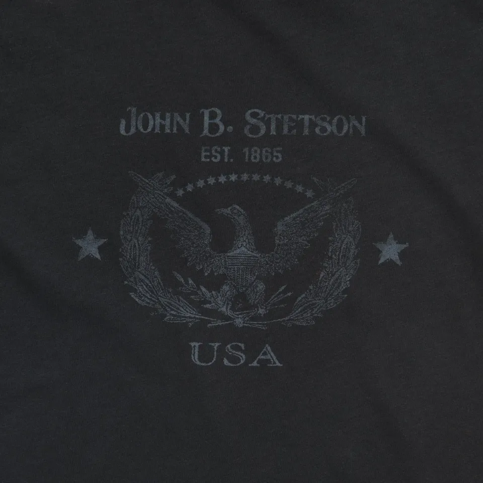 Outlet Stetson John B. Eagle Graphic Tee Black