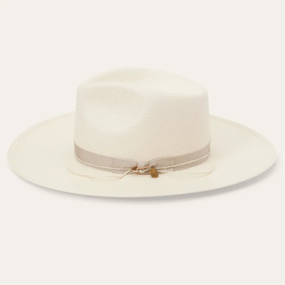 Clearance Stetson JW Marshall Straw Flat Brim Hat Natural