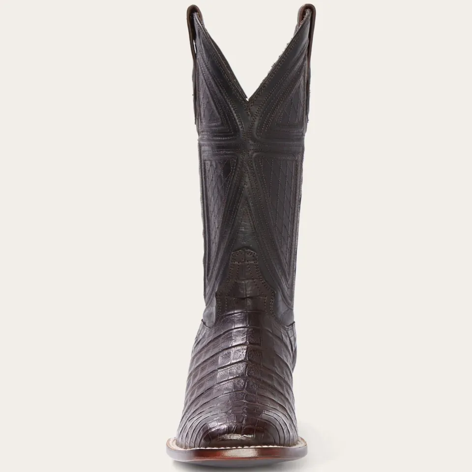 Online Stetson Kaycee Caiman Belly Cowboy Boot Brown