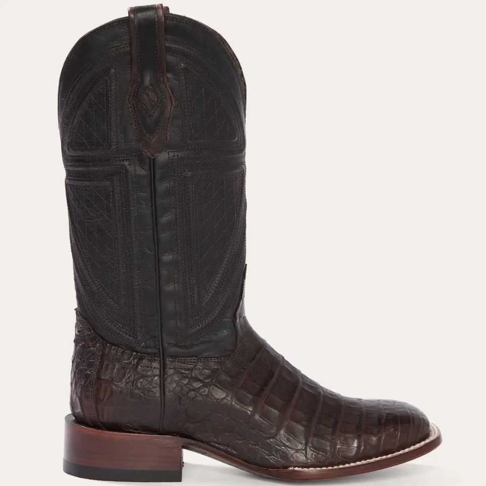 Best Stetson Kaycee Caiman Belly Cowboy Boot Brown