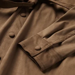 Outlet Stetson Khaki Suede Western Shirt Tan