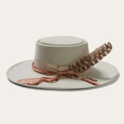 New Stetson Kings Row Firm Felt Hat Silver Grey