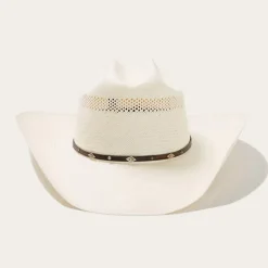 Clearance Stetson Lobo 10X Straw Cowboy Hat Natural