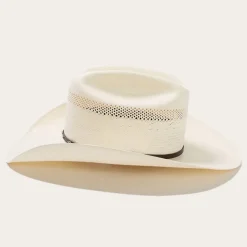 Stetson Lobo 10X Straw Cowboy Hat Natural