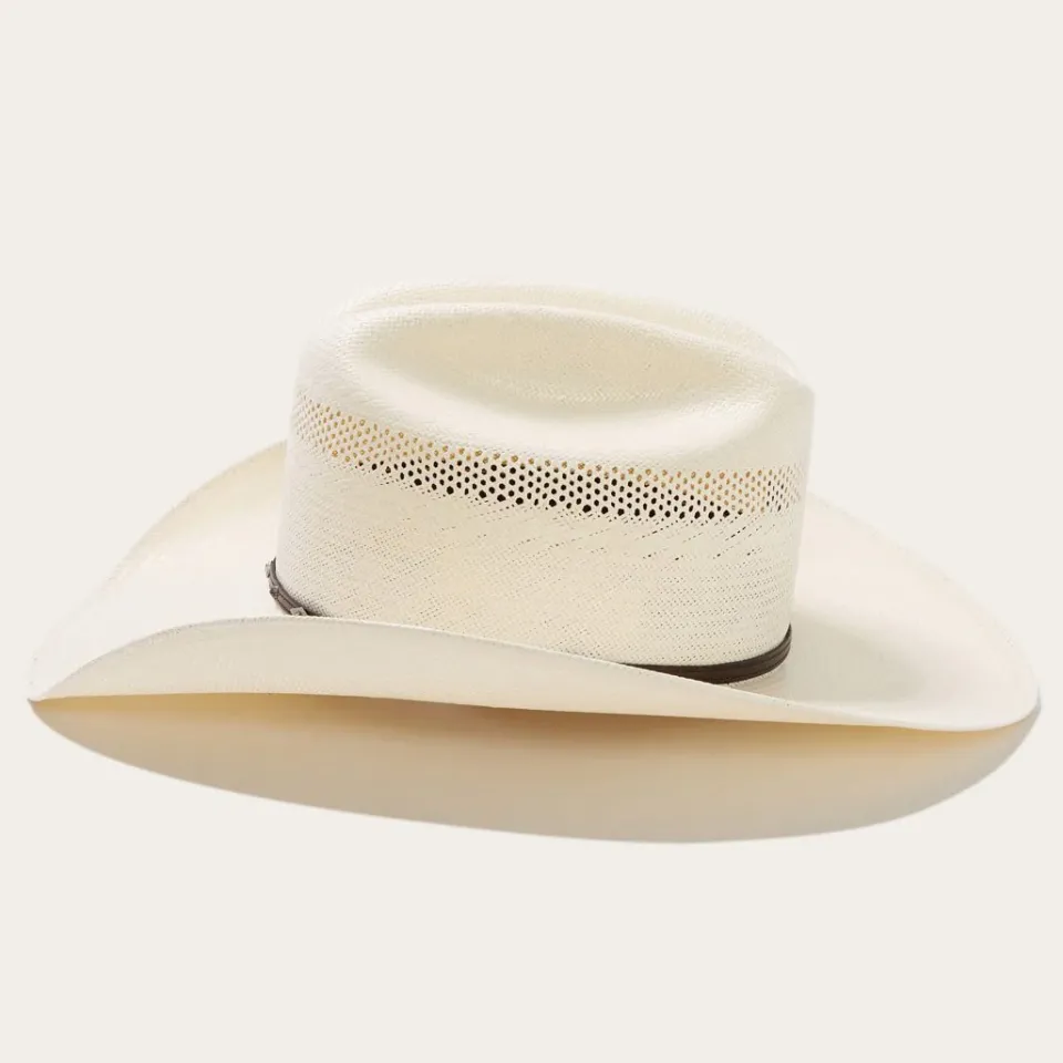 Stetson Lobo 10X Straw Cowboy Hat Natural