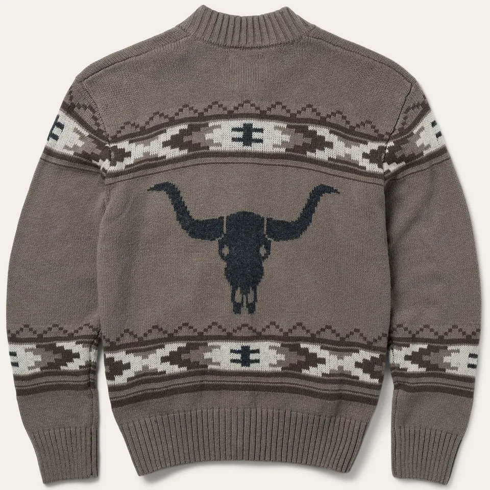 New Stetson Longhorn Cardigan Brown