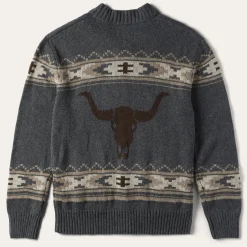 Outlet Stetson Longhorn Cardigan Grey