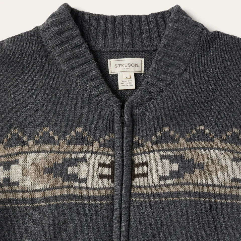 Outlet Stetson Longhorn Cardigan Grey