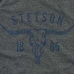 Discount Stetson Longhorn Graphic Tee Grey