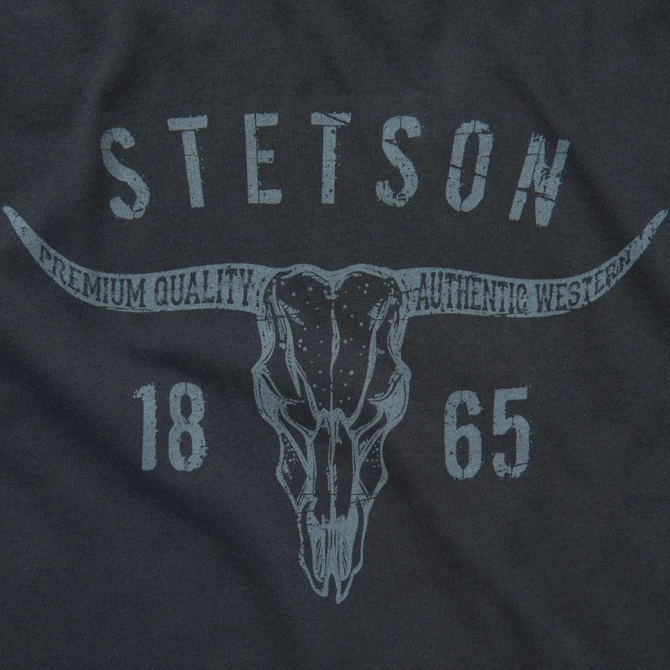 Stetson Longhorn Graphic Tee Black