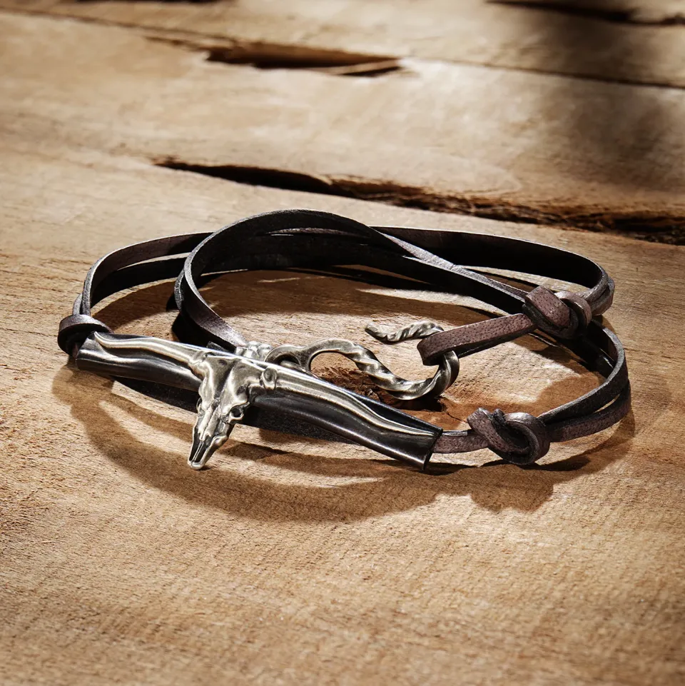 Online Stetson Longhorn Wrap Bracelet