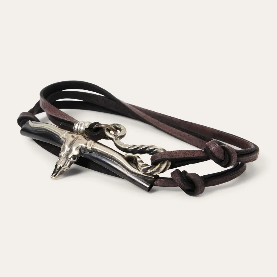 Outlet Stetson Longhorn Wrap Bracelet