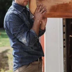 Online Stetson Medium Denim Shirt Blue