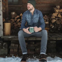 Stetson Merino Wool Beanie Tanne